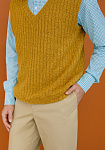 Men’s knit jumper and waistcoat, pattern №815, photo 6