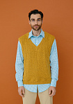 Men’s knit jumper and waistcoat, pattern №815, photo 1