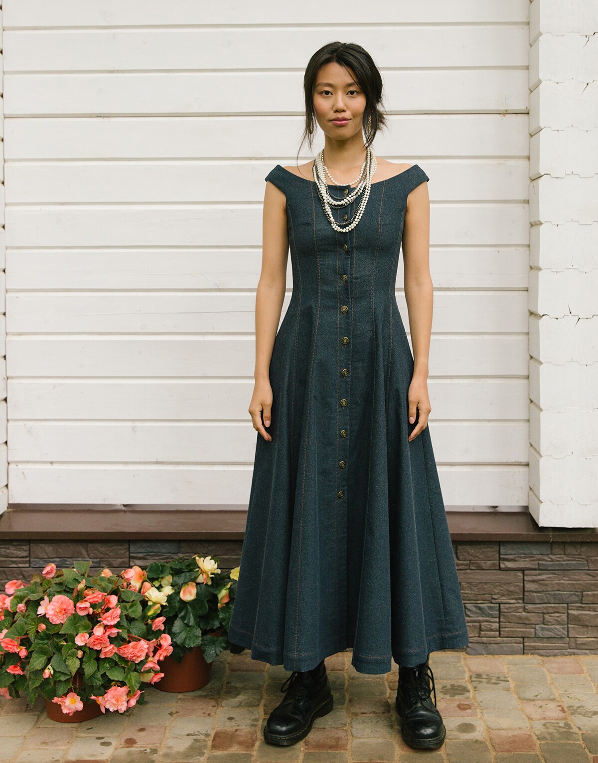 Pinafore dress sewing pattern for women - order and download sundress