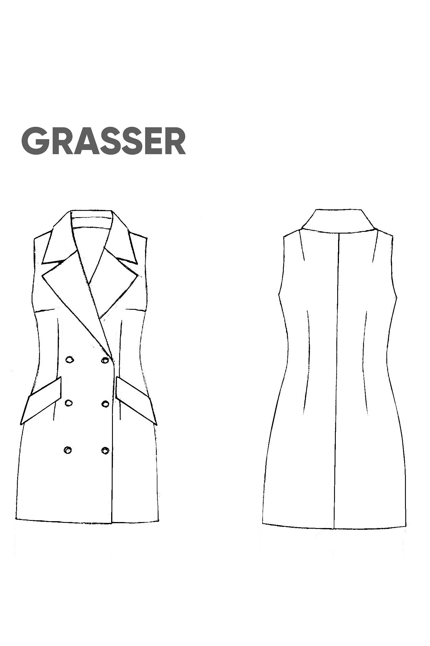 Vest dress, pattern №462 buy online