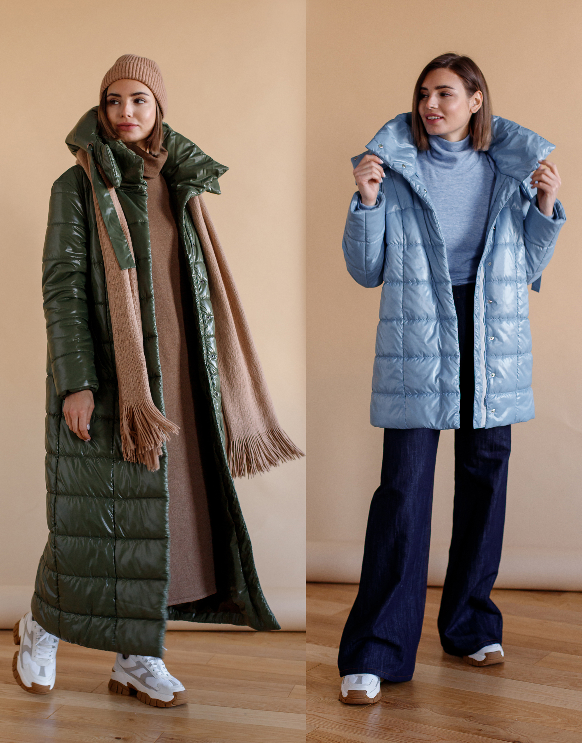 Coat and jacket with insulation, pattern №713