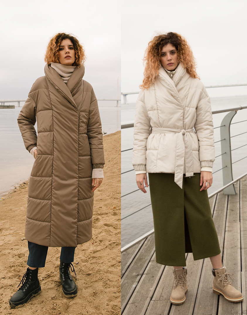 Fur coats, down jackets