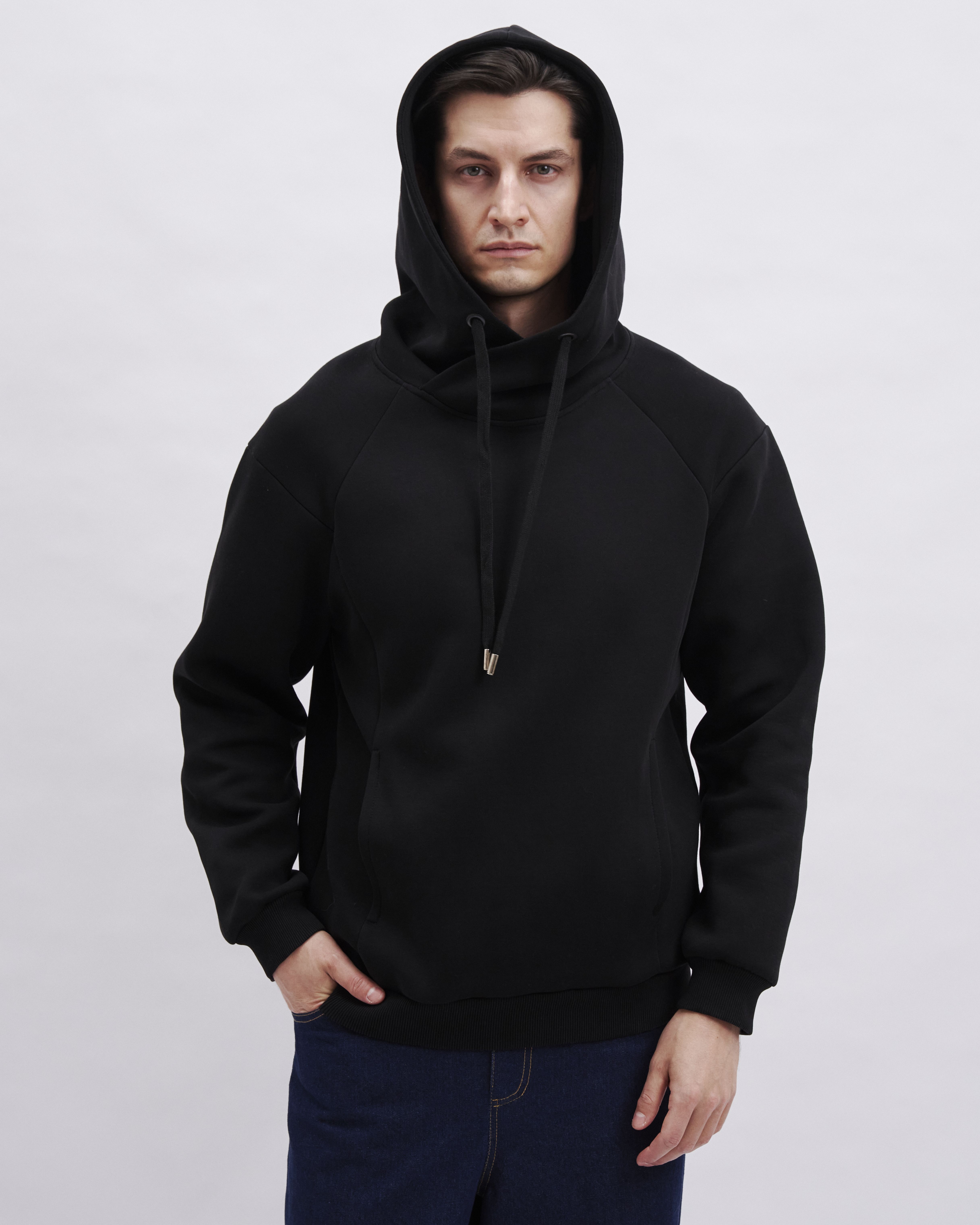 8yards ハチヤーズ Men's HighNeck Pullover 黒