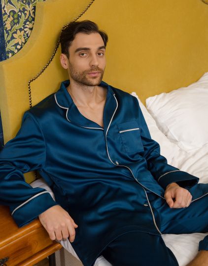 Man's pajama shirt, Pattern №546