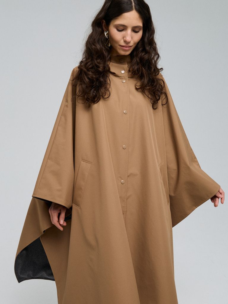 Brown raincoat