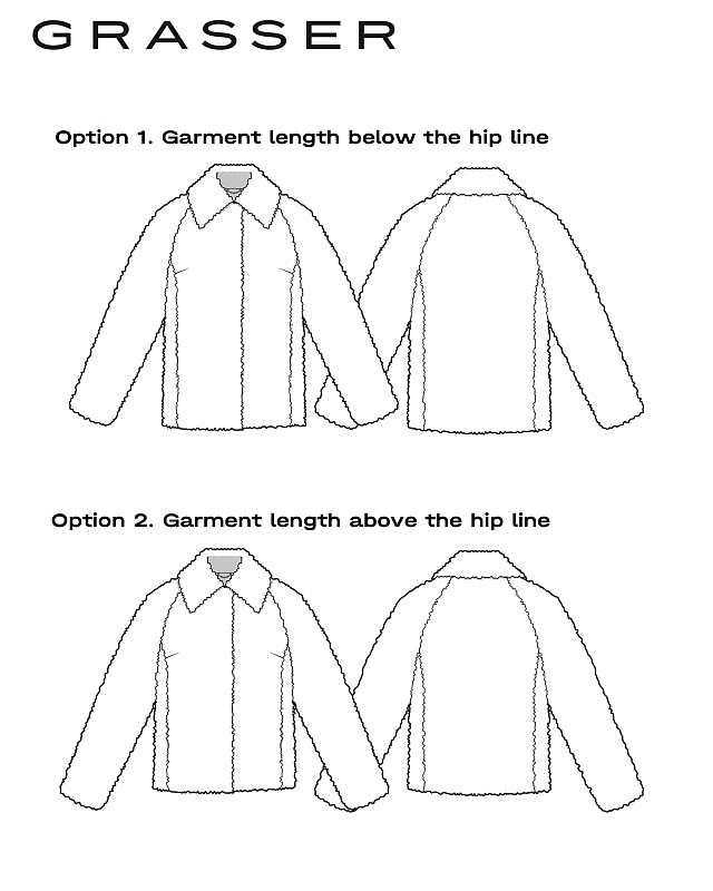 Fur jacket in two options, pattern №1382
