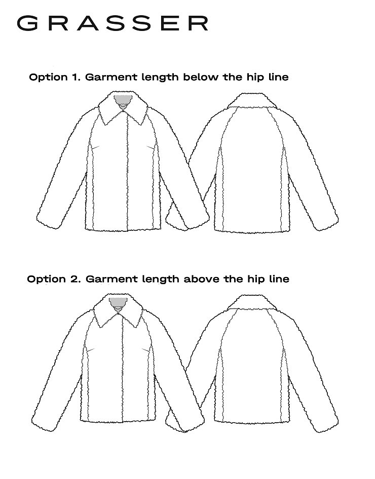 Fur jacket in two options, pattern №1382