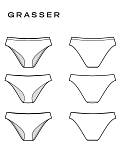 Panties in 3 options of sewing processing, pattern №927