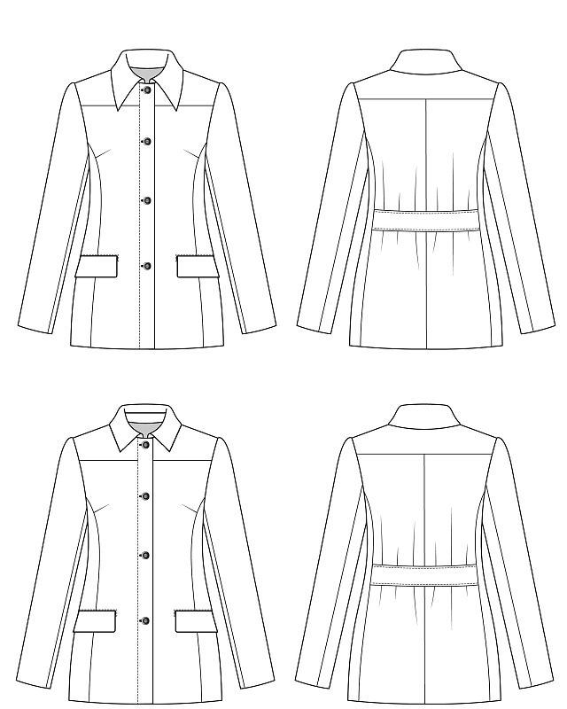 Jacket, pattern №750