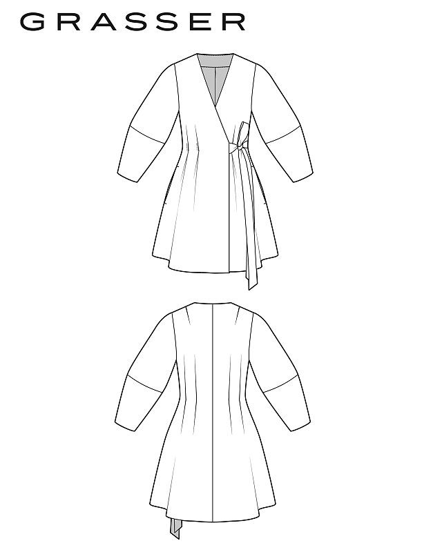Dress in two length, pattern №1272