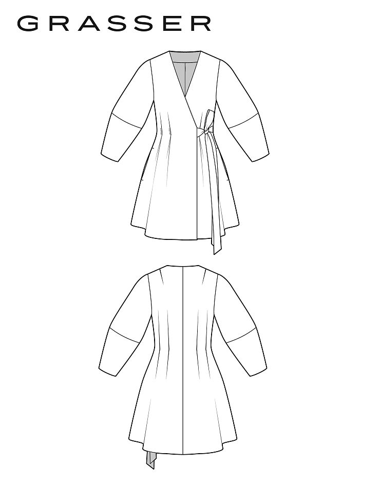 Dress in two length, pattern №1272