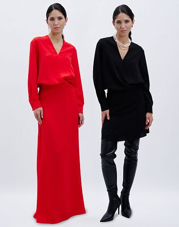 Dress in two length options, pattern №1186