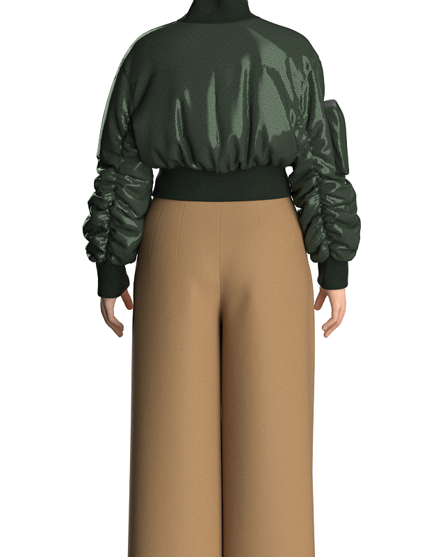 Trousers with two types of pockets, pattern №861