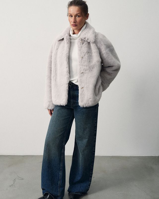 Fur jacket in two options, pattern №1382
