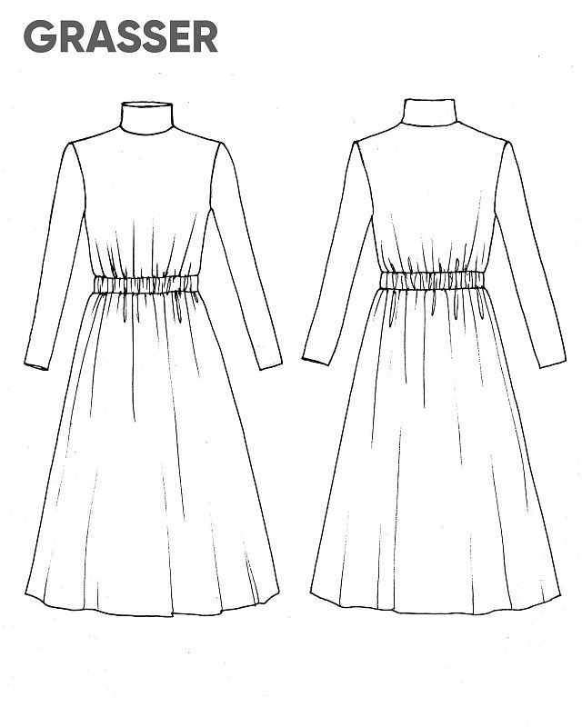 Приталенное dress, pattern №380