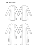 Dress in two length, pattern №1298