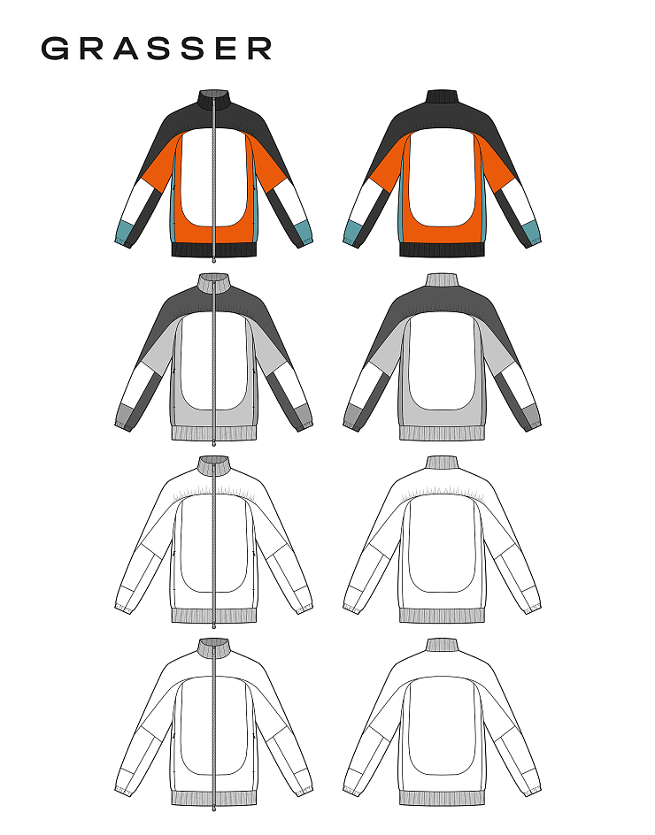 Women's jersey jacket, pattern №966