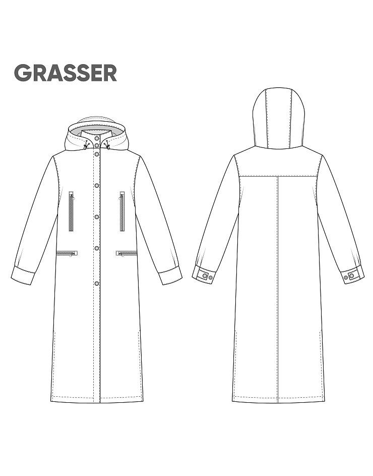 Men’s raincoat, pattern №823