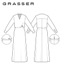 Dress in two length options, pattern №1186