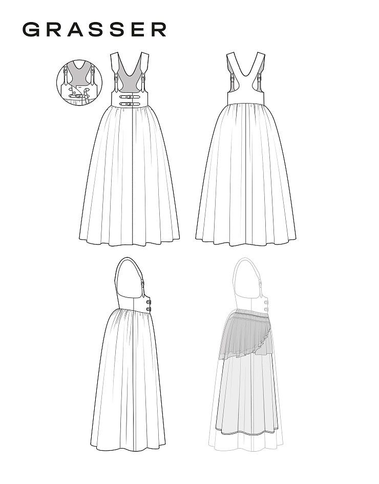 Overall dress, pattern №1111