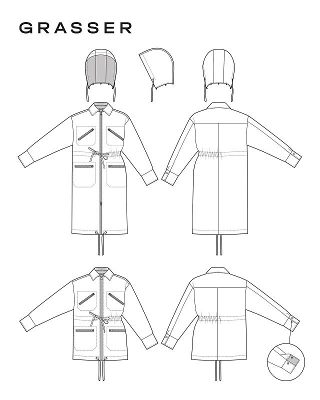 Coat and jacket, pattern №1001