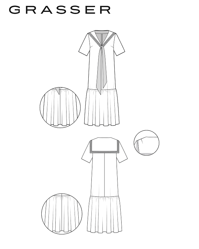 Dress and blouse, pattern №1244