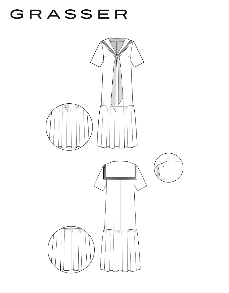 Dress and blouse, pattern №1244