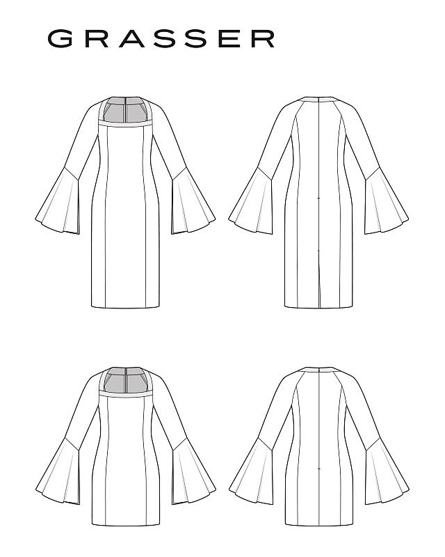 Dress in two length, pattern №1335