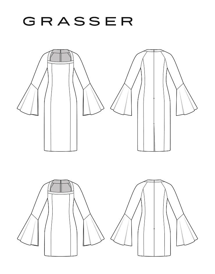 Dress in two length, pattern №1335
