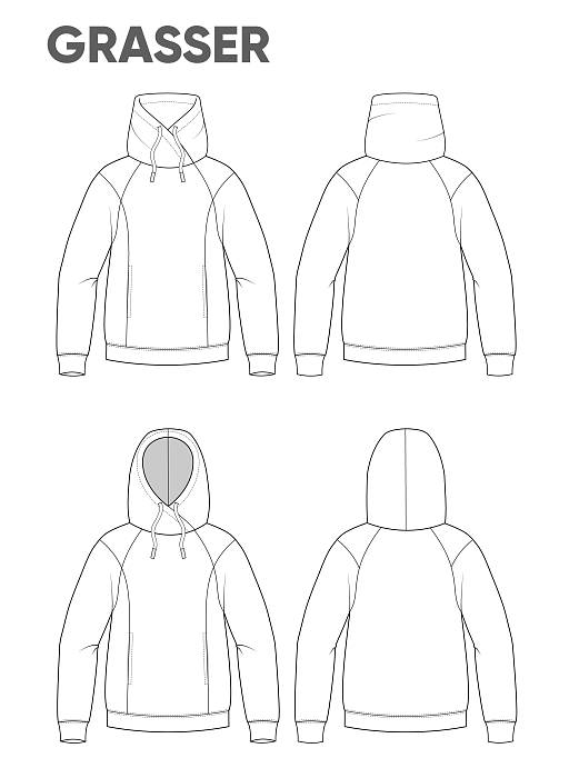 Kid's hoodie and sweatshirt, pattern №803