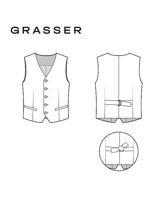 Men’s vest, pattern №1121