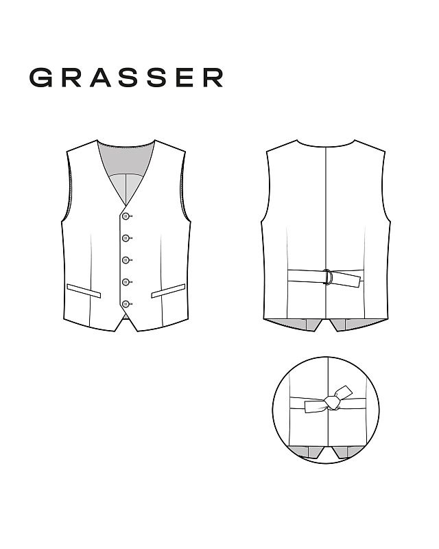 Men’s vest, pattern №1121