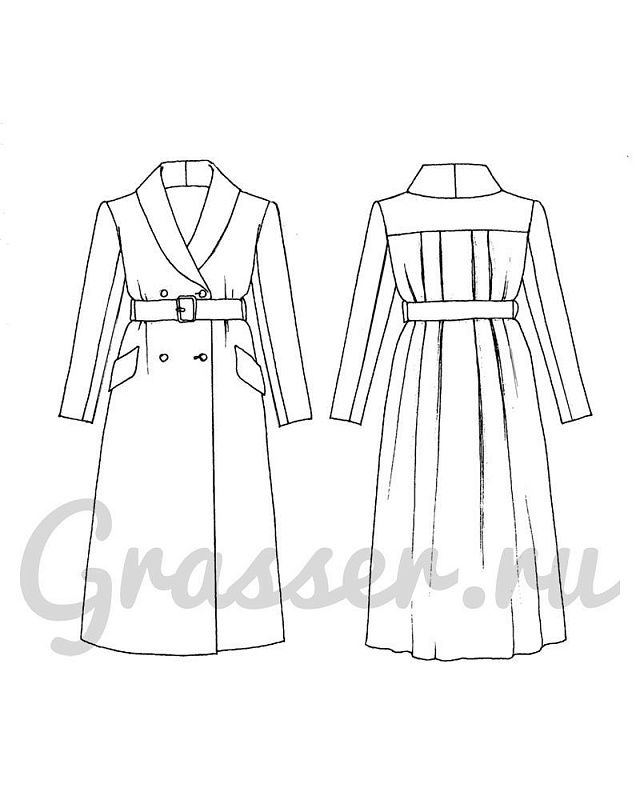 Coat, pattern №739