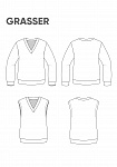Men’s knit jumper and waistcoat, pattern №815, photo 3