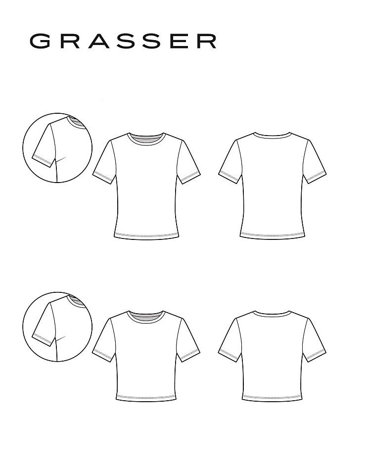 T-shirt in two lengths, pattern №1341