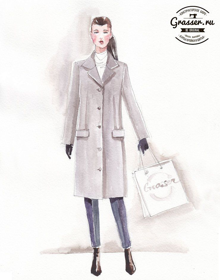Coat, pattern №412