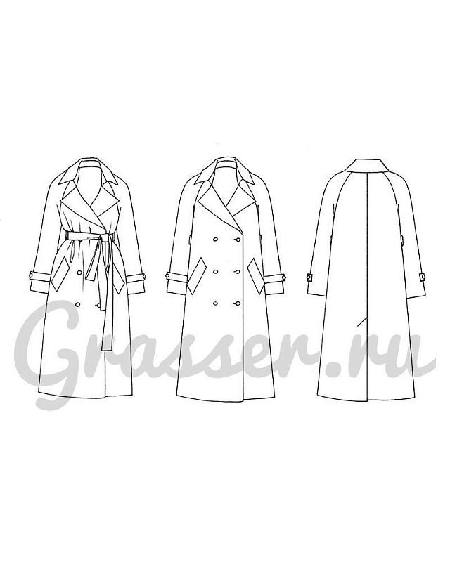 Trenchcoat, pattern №675