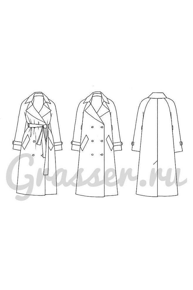 Trenchcoat, pattern №675