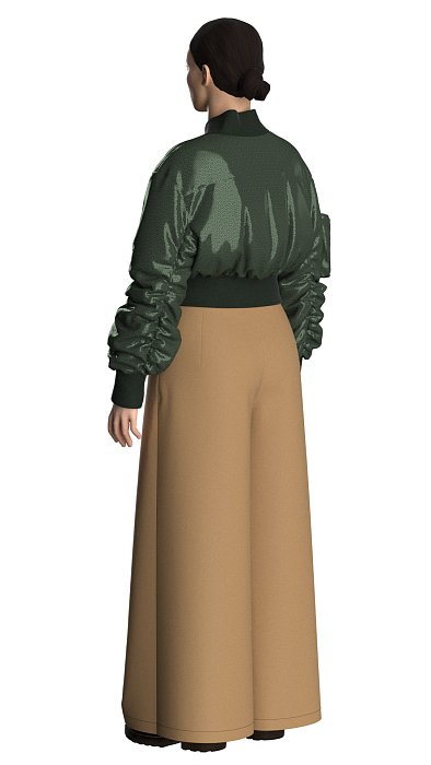 Trousers with two types of pockets, pattern №861