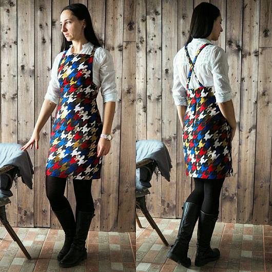 Pinafore dress, pattern №422