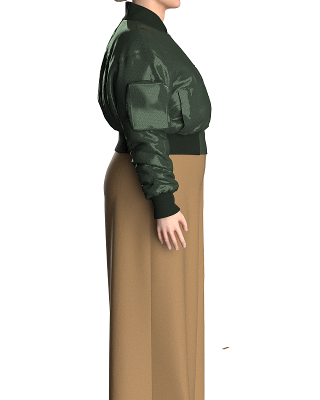 Trousers with two types of pockets, pattern №861