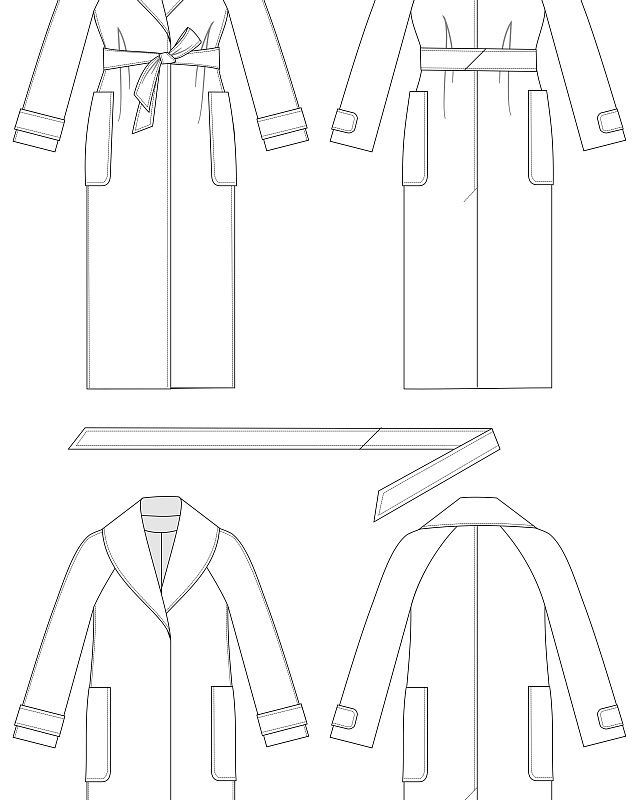 Coat, pattern №866