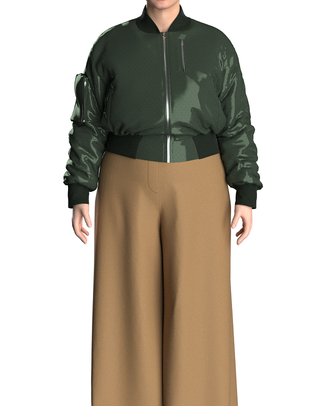 Trousers with two types of pockets, pattern №861