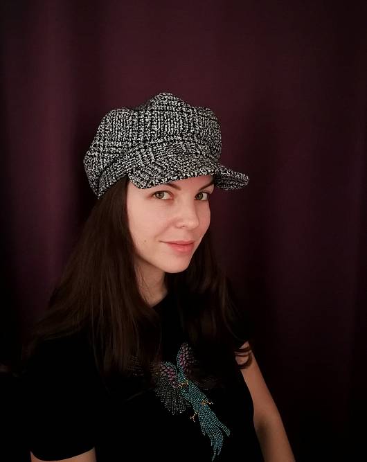 Visored cap, Pattern №566