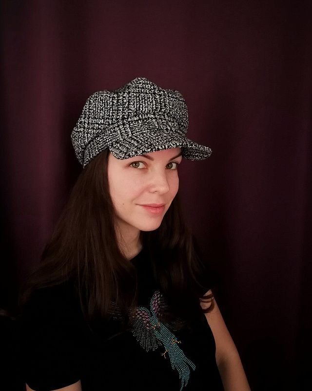 Visored cap, Pattern №566