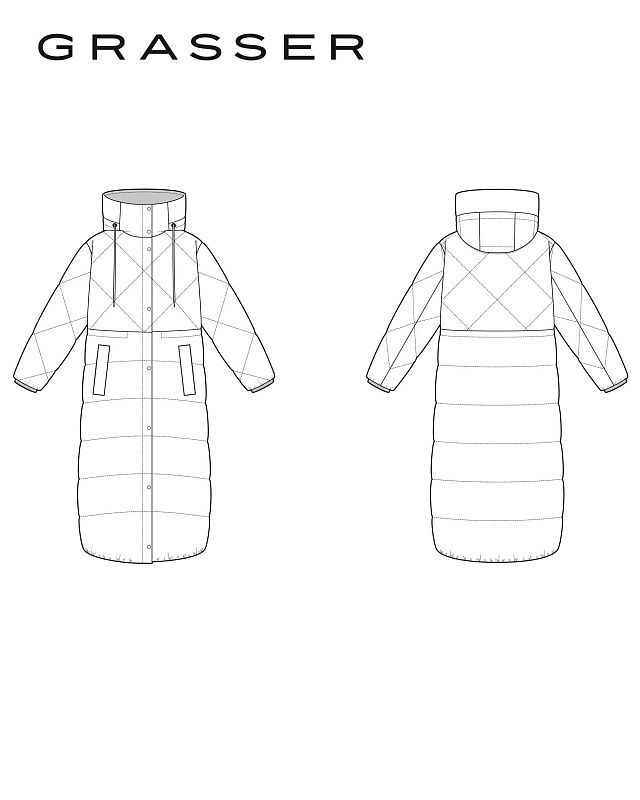Coat, pattern №1284 Coat, pattern №1284