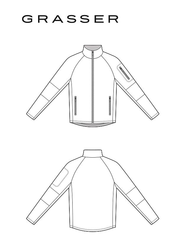 Men's knitted jacket, pattern №1286