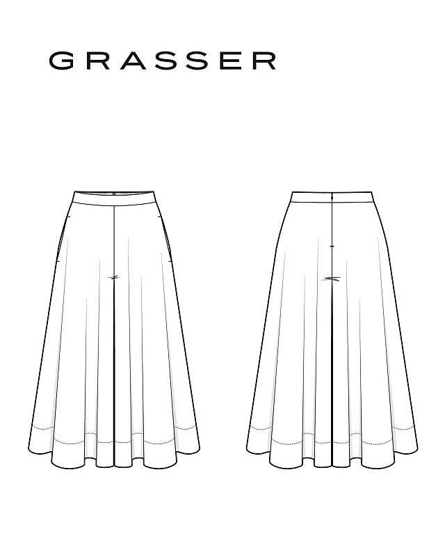 Skirt pants, pattern №1334