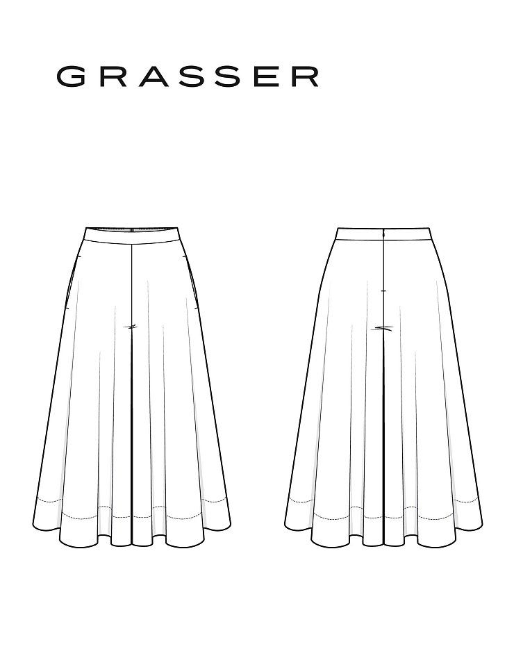 Skirt pants, pattern №1334