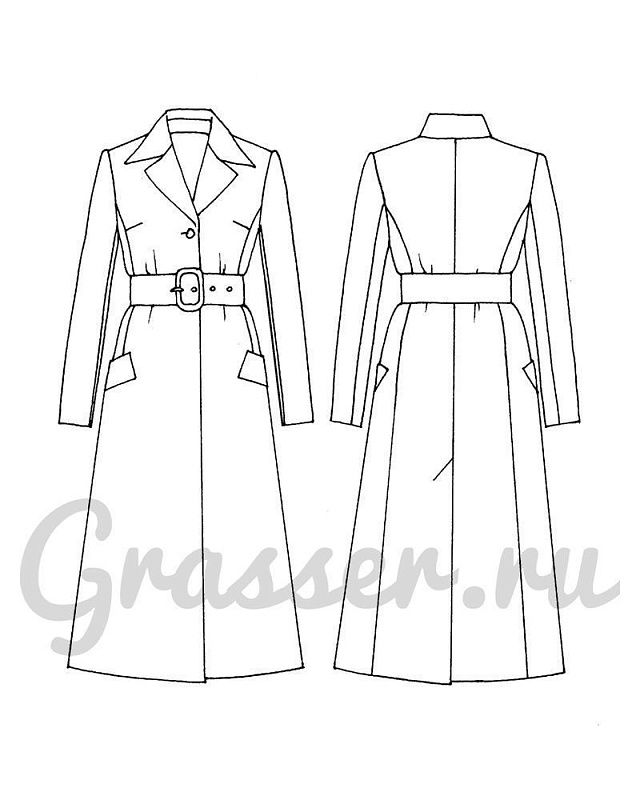 Coat, pattern №738